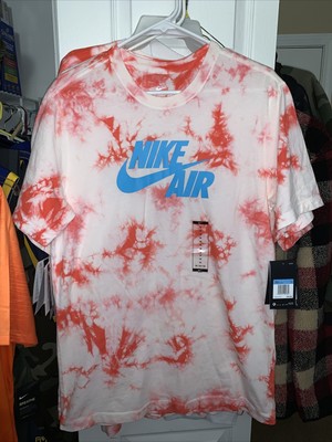 Nike Air Men Tie Dye T Shirt Size Medium Pink White Dri Fit BQ0079-100 192500524381 | eBay