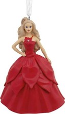 Hallmark 2022 Mattel HOLIDAY BARBIE Christmas Tree Ornament-Holidays Decor-NIB