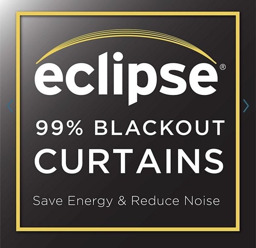 New Eclipse Blackout Grommet Panels (2) 52"x95" Horizontal Stripe Lined - Picture 7 of 9