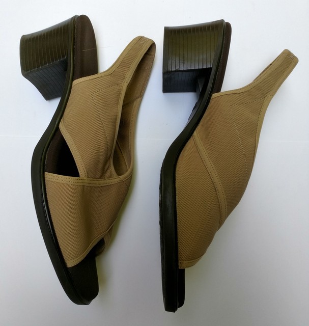 LifeStride women's tan slingback sandals 2.25 in block heel - size 9.5M | eBay