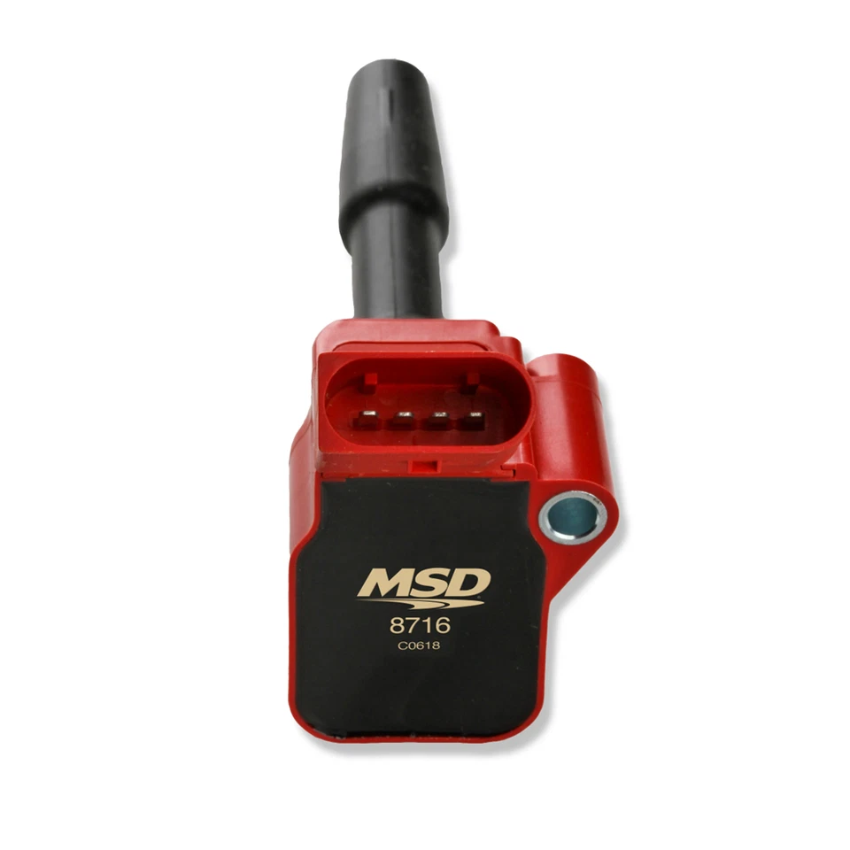 MSD Blaster Series Ignition Coil Red 4 Pack For 14-19 Volkswagen Jetta / Audi A3 - Image 2 of 4