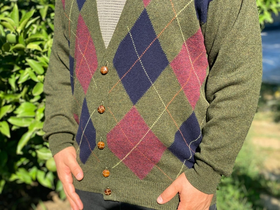 Pringle Of Scotland For Al Duca D'aosta Cardigan Knit Sweater Jumpe Size L 52 54 - Image 3 of 4