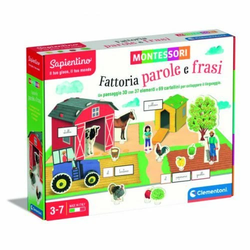 Clementoni CLM16369 Montessori - Fattoria Parole e Frasi - Foto 1 di 1