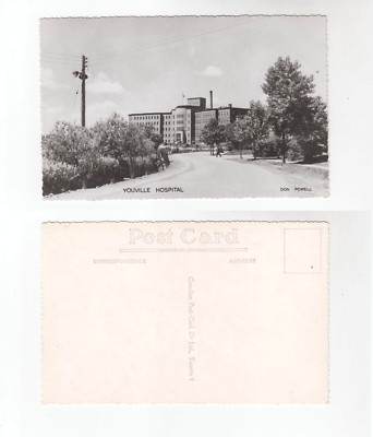 YOUVILLE HOSPITAL NORANDA ABITIBI QUEBEC CANADA OLD UNPOSTED REAL PHOTO POSTCARD