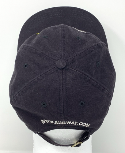 Subway Sandwich Restaurant Employee Unisex Cap Hat Black Adjustable Soft Cotton - Picture 6 of 8