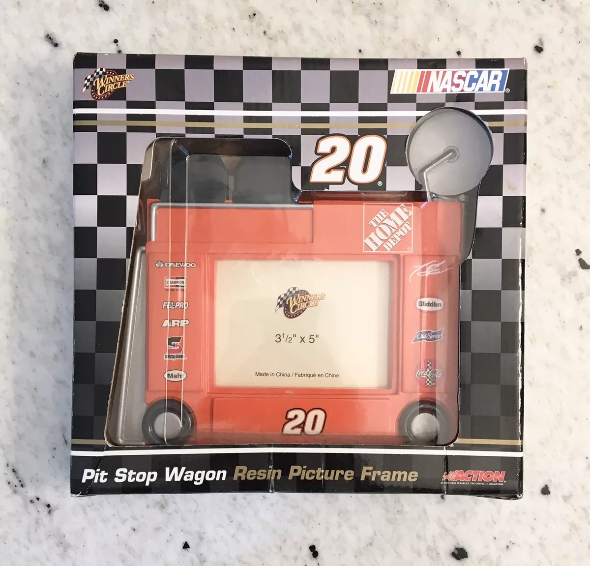NIB Tony Stewart Nascar Home Depot Picture Frame 3.5 x 5 Winner s Circle