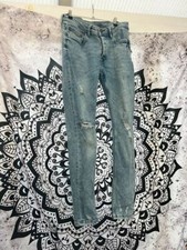 Light Blue Distressed Jeans Skinny Fit W30/L32 Primark Great Condition Rock Cool