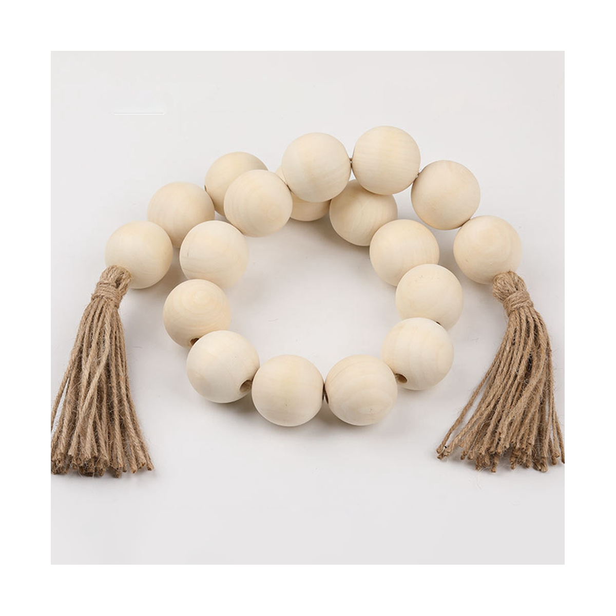 Boho Wall Hanging Decor Rustic Country Prayer Farmhouse Wood Bead