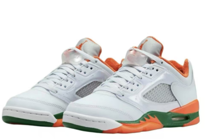 Jordan 5 Retro Low Miami Hurricanes (GS) Brilliant Orange FQ1293