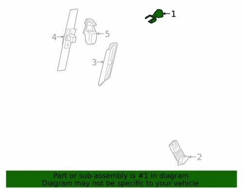 Genuine GM 2003-2011 Chevrolet GMC Passenger Side Seat Belt & Retractor 19260280 - Imagem 2 de 2