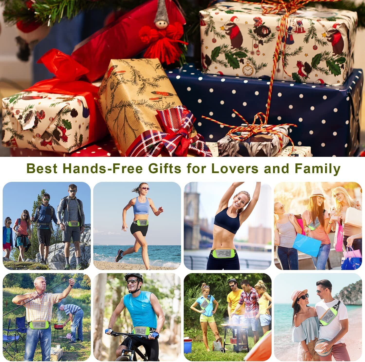 Waterproof Sport Runner Waist Bum Bag Running Jogging Belt Pouch Zip Fanny Pack