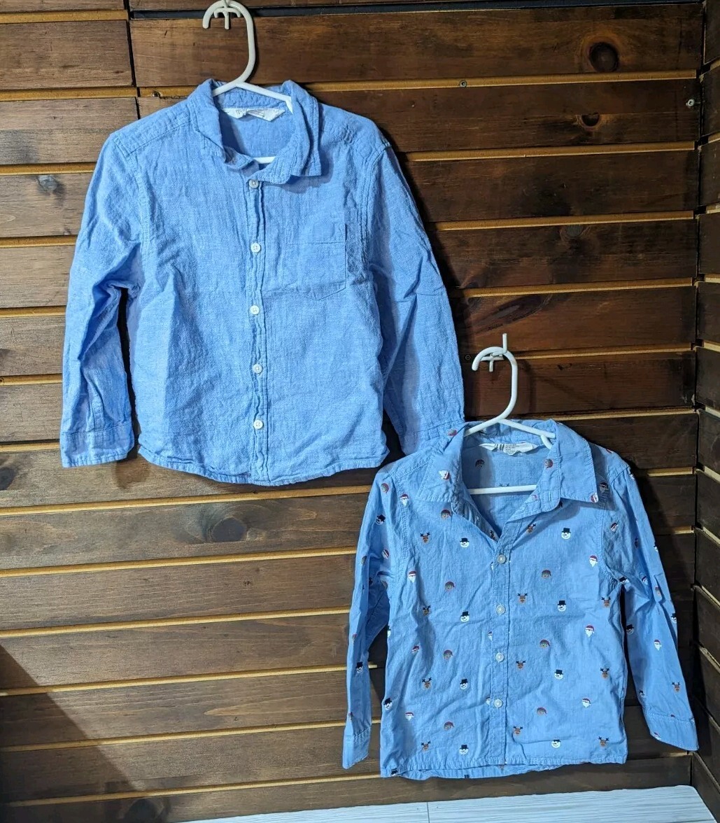 Boy Dress Shirts 4T H&M Christmas Boy Dress Shirts 4T H&M Christmas
