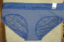 Flirtitude Navy Blue Hipster Laced Back Panties RETIRED Style 2014 Size XL 8   