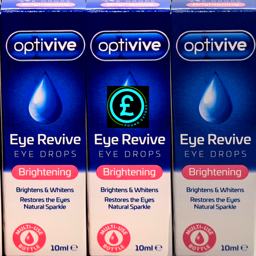 Optivive Brightens Eye Drops Eye Revive Bright & Whitening Long