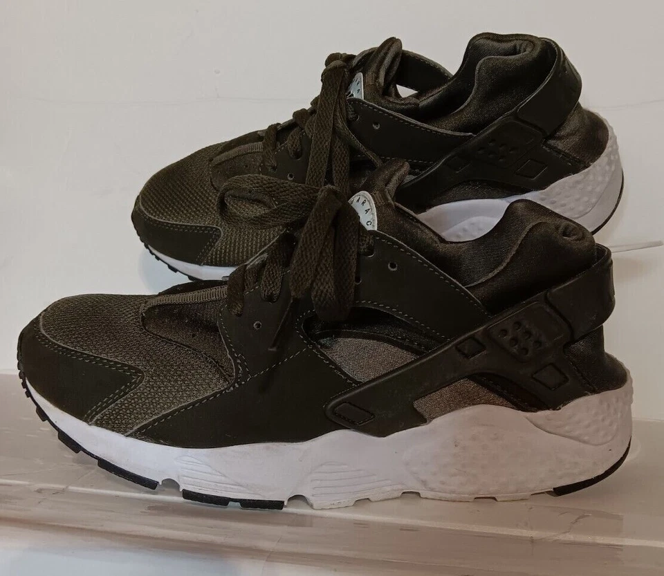 Nike Huarache Run GS Niños Grandes Talla 7Y Zapatos 654275-301 Verde Air Max Tenis Foto 2 de 4