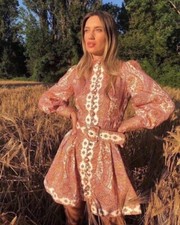 Zimmermann Mytheresa Exclusive Tubular Paisley Short Dress Size 1 (AU 10 US 6)