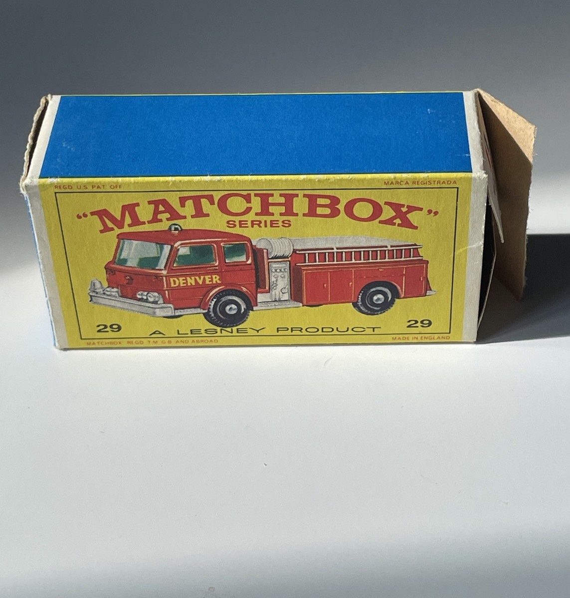 Matchbox Series Lesney #29 Fire Pumper Truck w/box unused
