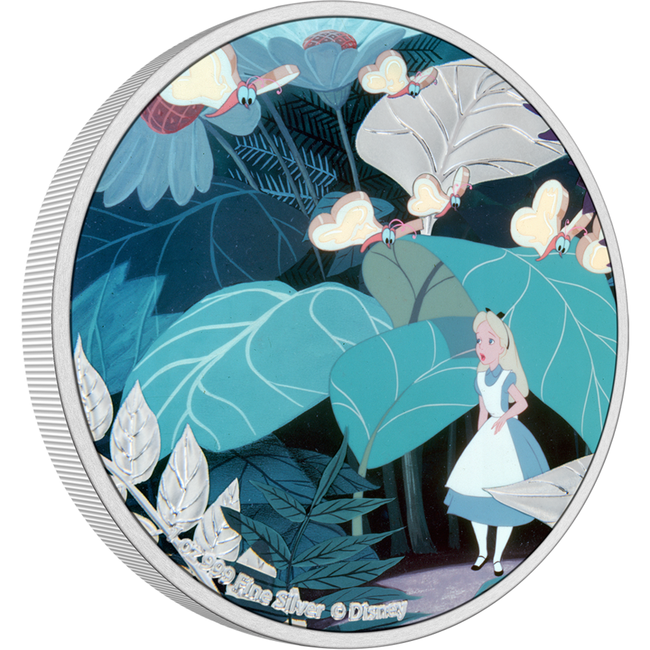 Disney Alice In Wonderland 2021 Niue 1oz Fine Silver Proof Coin $2