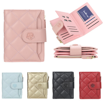 Women's Wallet Small Bifold Bag Zipper Coin Pocket Card Holder Change Purse Bag