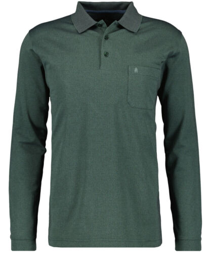 Manches Longues Polo Homme Mossgrün Vert - Imagen 1 de 2