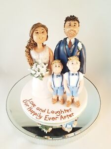 Personalised Wedding Cake Topper Bride And Groom Unique Handmade