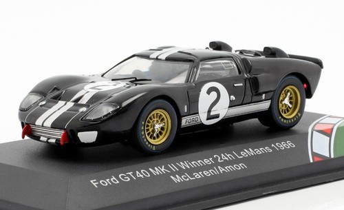 CMR 1/43 DIECAST FORD GT MKII MK2 (GT40) #2 WINNER LE MANS 1966 B.MCLAREN/C.AMON - Imagen 4 de 4