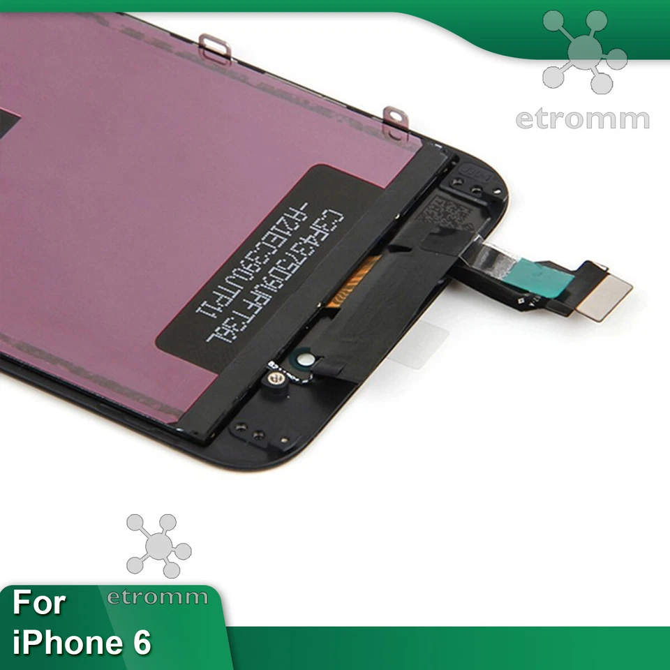 Black iPhone 6 LCD Display Touch Screen Digitizer Frame Replacement A1549 A1586 - Image 3 of 4