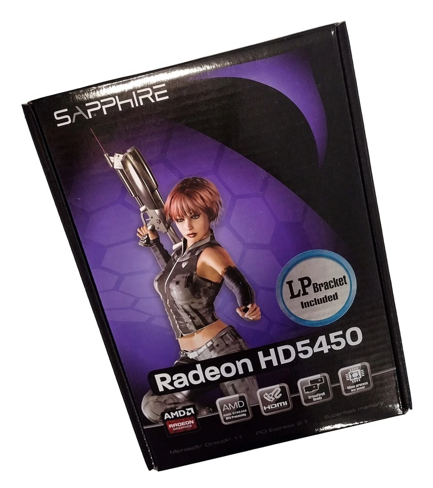 Brand New Sapphire 1GB Radeon HD5450 Graphics Card, DDR3, PCI-E, HDMI, DVI, VGA - Image 4 of 4