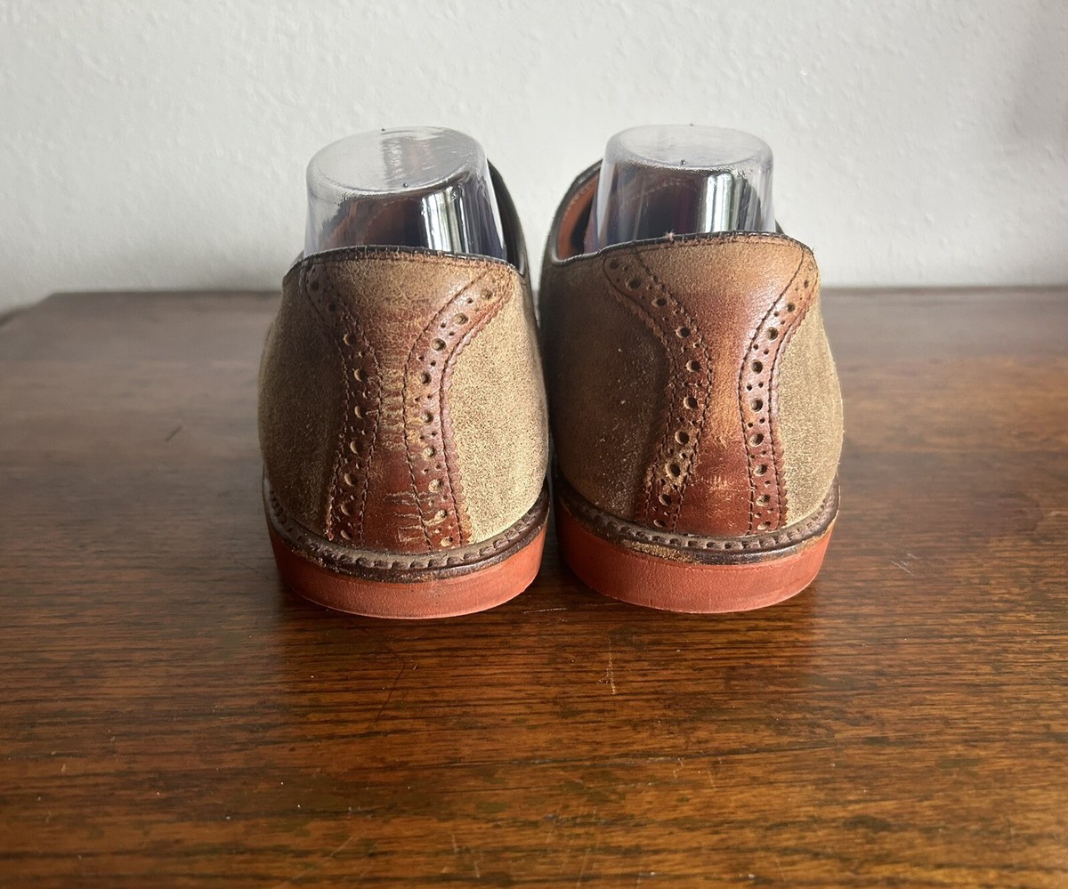 Vintage Walk Over Saddle Oxford Nubuck Suede and Leather 