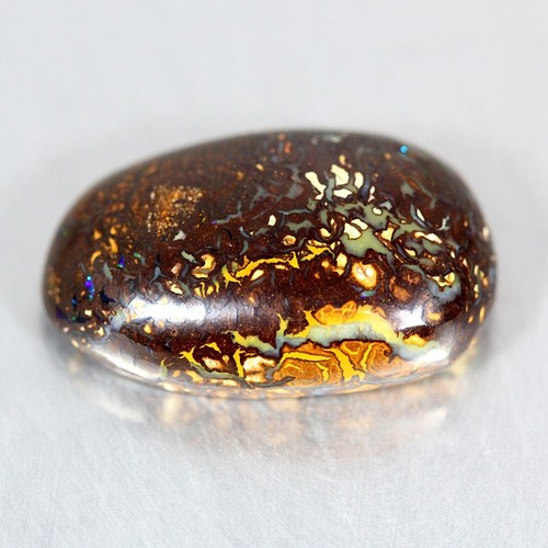 14.88 CT 19x13 MM 100%NATURAL AUSTRALIAN KOROIT BOULDER OPAL LOOSE GEMSTONE - Picture 2 of 3