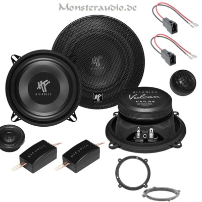 Hifonics 13cm 160 Watt 2-Wege Lautsprecher Set f. Audi A3 8L 96-2003 vorne Front