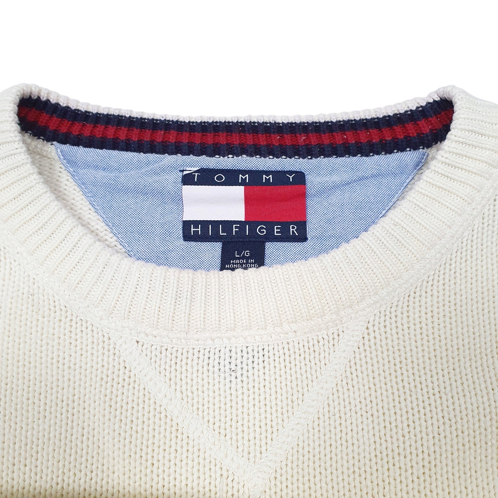 TOMMY HILFIGER Crewneck Cotton Jumper Sweatshirt Mens M image 2
