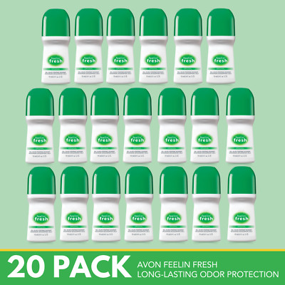 Avon Feeling Fresh Deodorant Antiperspirant Roll-On, 2.6 fl. oz (20 Pack)