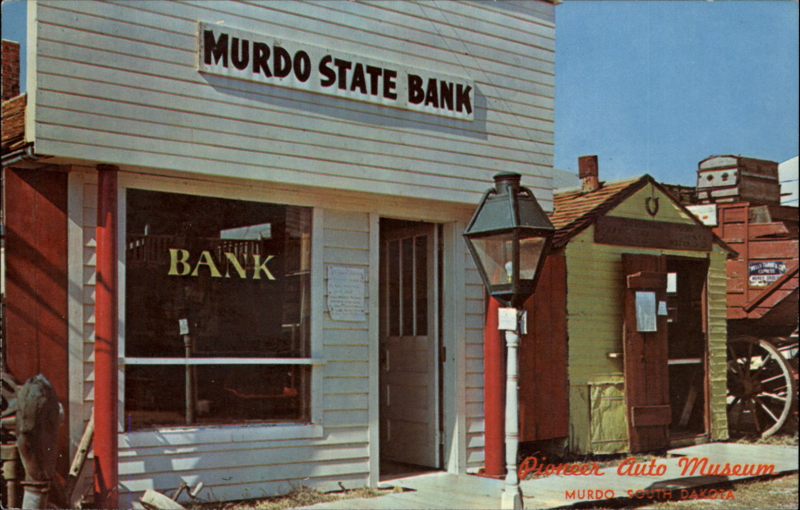 Murdo South Dakota Murdo State Bank Pioneer Auto Museum unused
