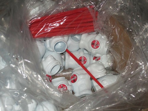 NEW 4 Vintage 12 FL OZ COCA COLA COKE POLAR BEAR Sippy Plastic Cup Hanson - Picture 4 of 7