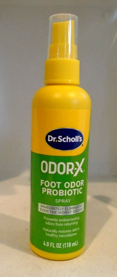 Dr. Scholl's ODOR-X FOOT ODOR PROBIOTIC SPRAY, 4 oz 