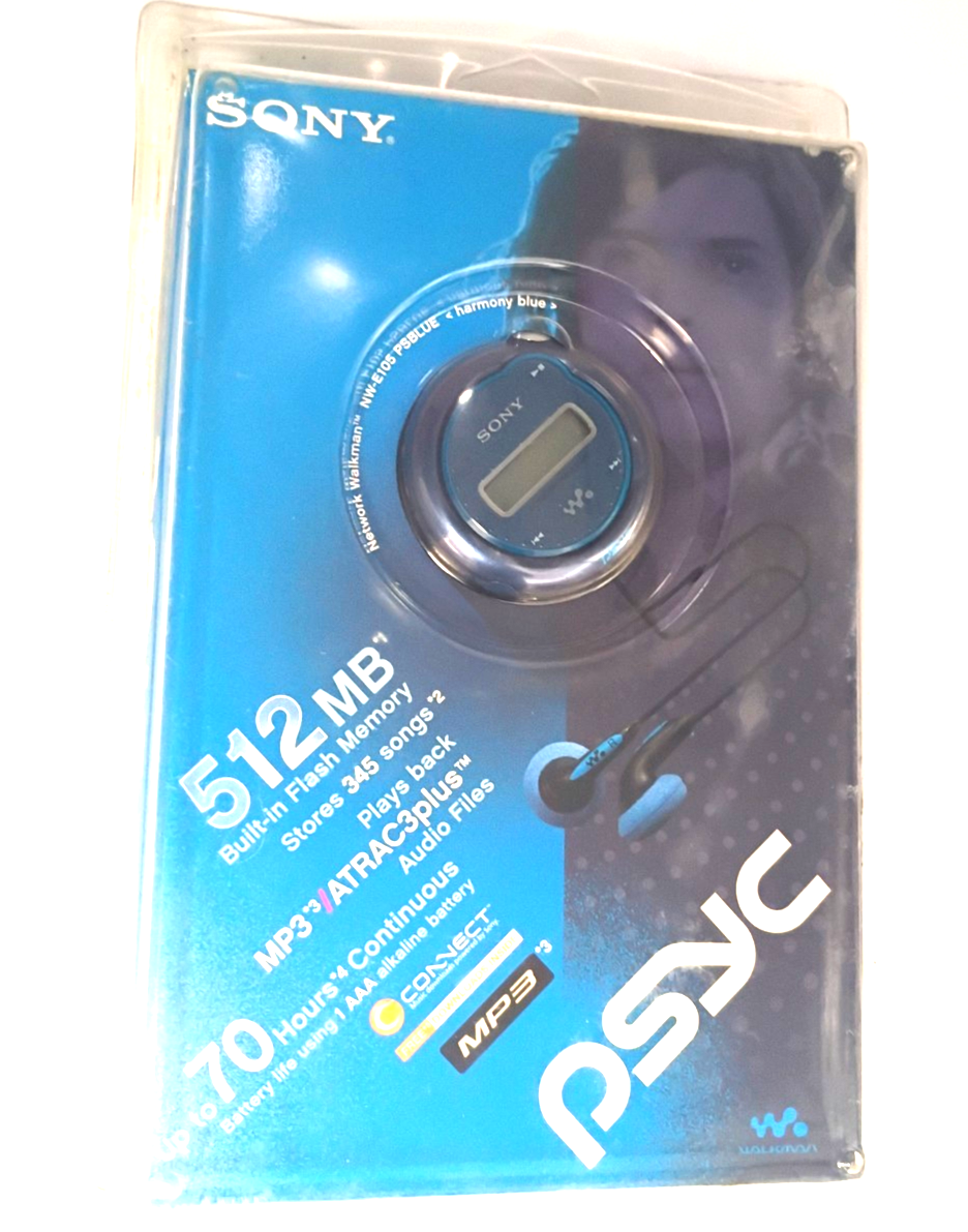 Sony MP3 プレーヤー 青色 Sony Walkman NW-E105 Blue ( 512 MB ) Digital Media Player for sale