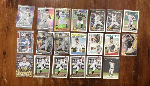 Paul Skenes Lot (20 Cards!) Topps Chrome, Inserts, Rookies Pirates RC