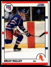 1990-91 Score American #84 Brian Mullen New York Rangers