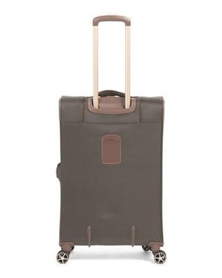 LONDON FOG 25in Olive/Tan Hartford Softside Carry-on Spinner | eBay