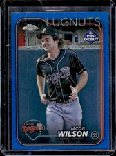 2024 Topps Pro Debut Jacob Wilson Chrome Blue Refractor #/150