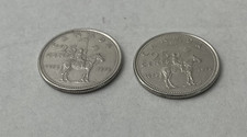 2-1973 Canadian 25 Cent Coin RCMP