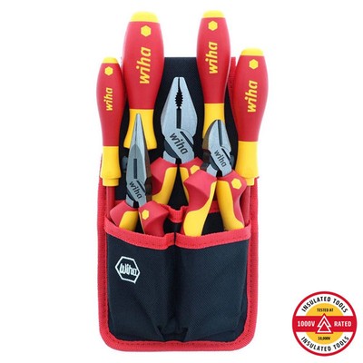 Wiha Insulated Industrial Pliers and Screwdriver Set - 7