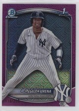 2025 Bowman Chrome Prospects Mega Box Fuchsia Mojo Refractor Engelth Urena 1c20