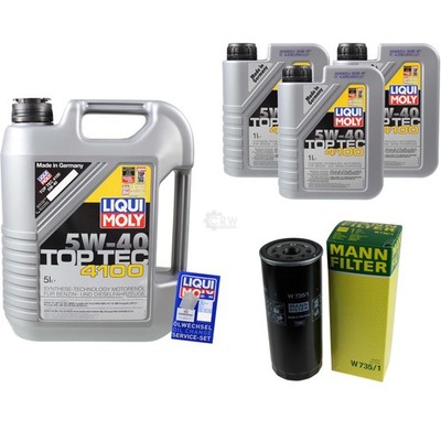 INSPEKTIONSKIT FILTER LIQUI MOLY ÖL 8L 5W-40 für Audi A6 4A C4 S6 4.2 quattro