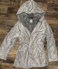 PINK Victoria s Secret Gray Hooded Mid-Length Jacket Women s Size os