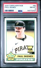 2025 TOPPS HERITAGE #60 PAUL SKENES PSA 8