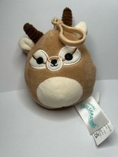 Original Squishmallows Brown Kieli The Antelope Stuffed Animal Plush Toy