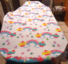 2016 Dreamworks Trolls Twin Bed Flat Sheet Cupcakes Bugs 65 x 97"