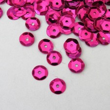 Sequins Fuchsia 10mm Round Cup 240 pieces / 2,400 25 Off pieces Loose